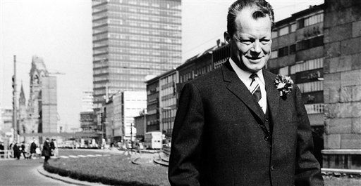 Willy Brandt alors maire de Berlin-Ouest (1er mai 1965)